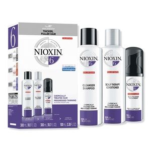 NIB Nioxin Care Kit System 6, Chemically Treated Hair with Progressed Thinning